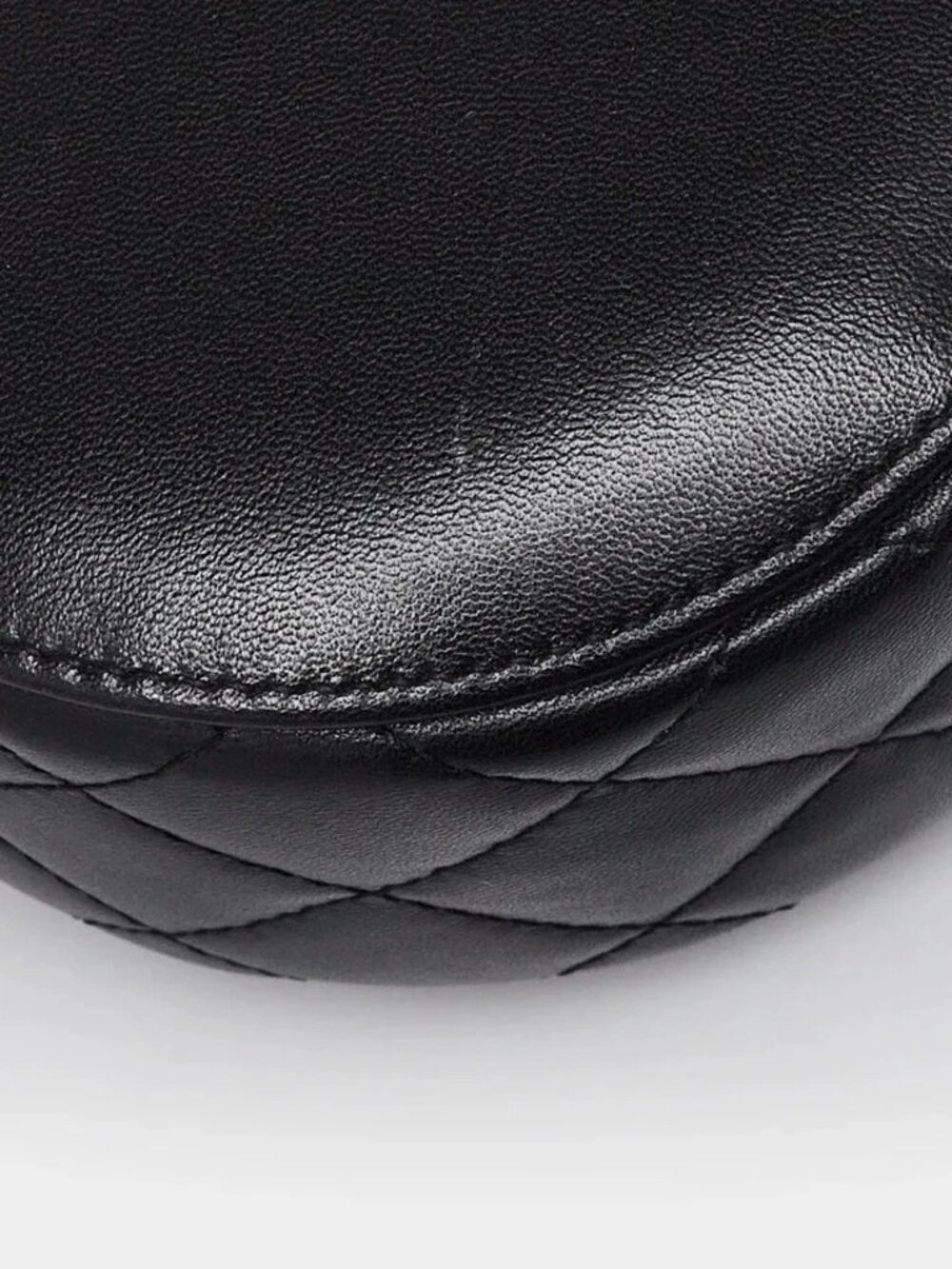 Chanel Black Quilted Lambskin Leather Lucky Charms Round Crossbody Bag - Picture 4 of 9